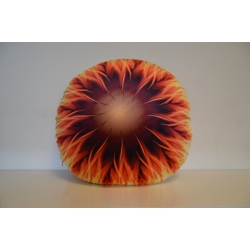 Poduszka ze wzorem żywiołu ognia