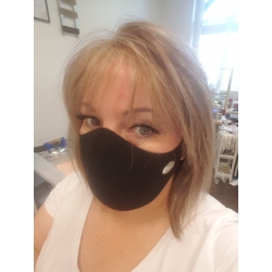 Maseczka ochronna bawełniana czarna