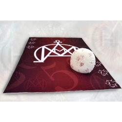 Koc i poduszka biała MM