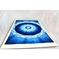 Koc i poduszka ze wzorem żywiołu wody