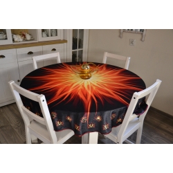 Obrus ze wzorem żywiołu ognia