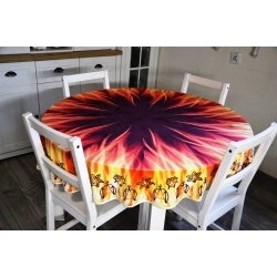 Obrus ze wzorem żywiołu ognia II
