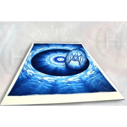 Koc i poduszka ze wzorem żywiołu wody