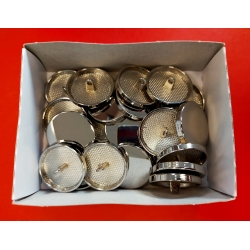 Guzik metalowy srebrny