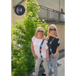 Bluzka biała z opadającym ramieniem CHI